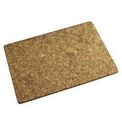 A cork board with some type of material on it